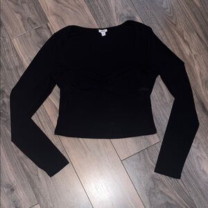 Garage Black Long Sleeve Women's Top